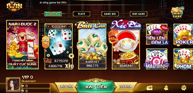 Iwin - Cái tên vĩ đại trong làng game bài đổi thưởng trực tuyến