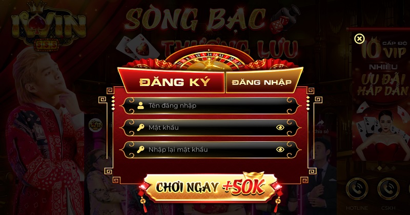 Đăng ký ngay tài khoản Iwin Club để làm chủ cuộc chơi của cuộc đời mình