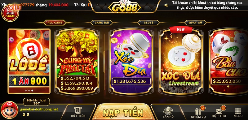 Giới thiệu về kho game hấp dẫn tại cổng game bài ăn thẻ này