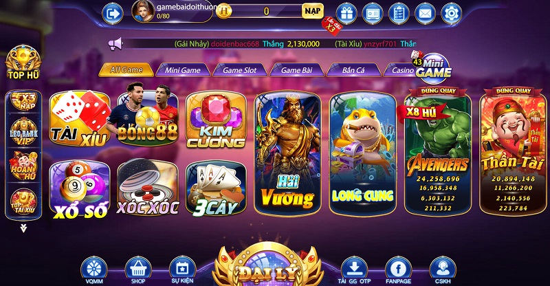 Kho game tại cổng game nổ hũ ăn thẻ này có gì hấp dẫn?