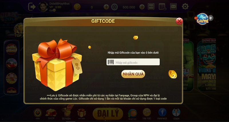 Tải game liền tay để nhận các giftcode Dola88 đặc biệt cho tân thủ