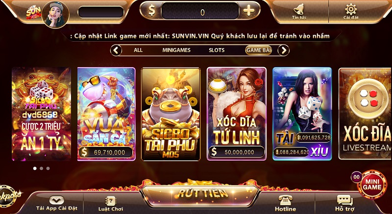 Các sản phẩm game của Sunwin - Siêu phẩm giúp cược thủ đổi đời trong vài giây