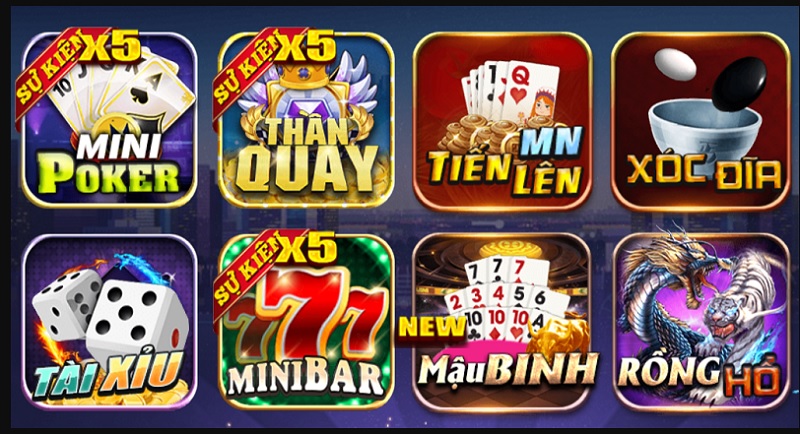 Thần Quay Club sở hữu nhiều thể loại game khác nhau cực hấp dẫn