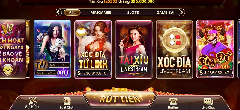 Giao diện chơi game được đầu tư và thiết kế vô cùng bắt mắt