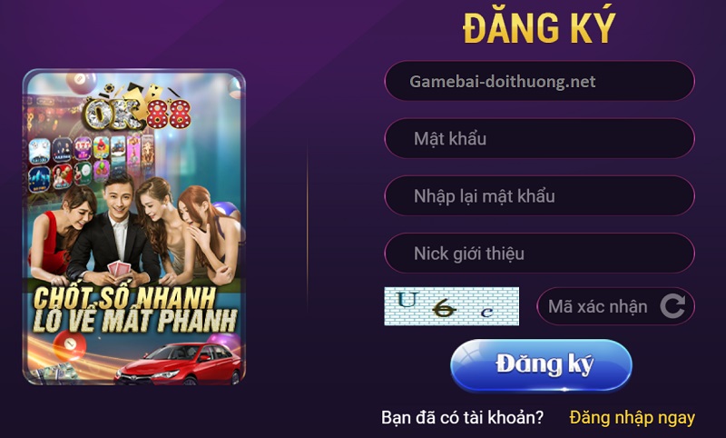 Hướng dẫn đăng ký OK88 và nhận giftcode tại cổng game đổi thưởng OK88