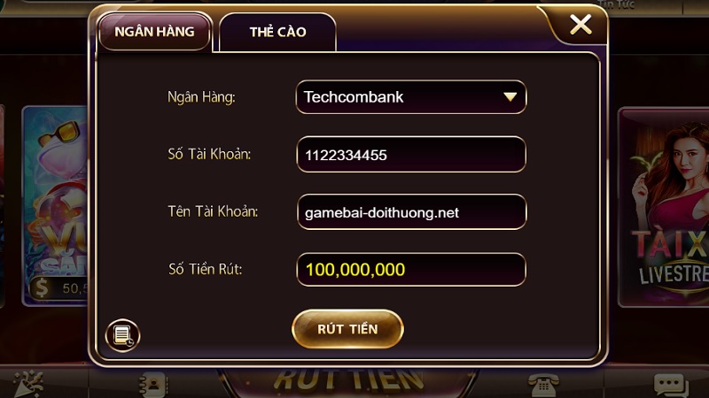 Hướng dẫn rút tiền ra khỏi tài khoản V8 Club cho anh em