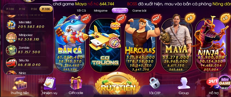 Slot game hoành tráng cùng cổng game hàng đầu hiện nay