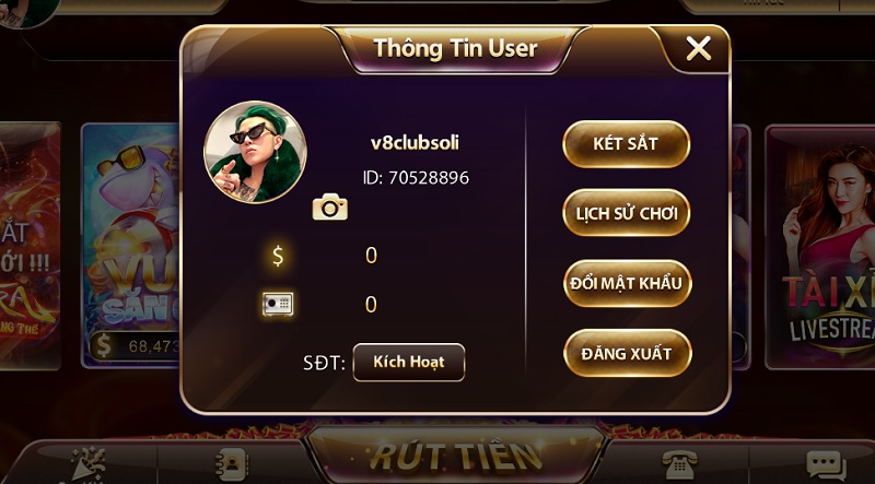 Thay đổi thông tin đăng nhập dễ dàng tại cổng game V8 Club