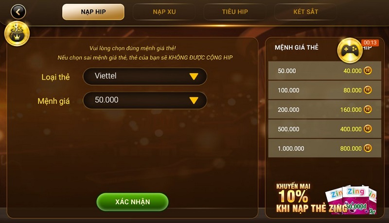 Chi tiết hướng dẫn nạp rút tiền Hip Club nhanh chóng nhất