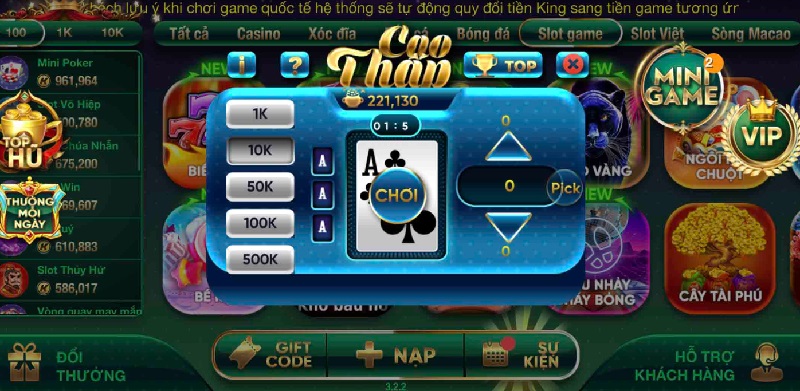 Hướng dẫn game ăn tiền Cao Thấp Lộc Win chơi đâu thắng đó