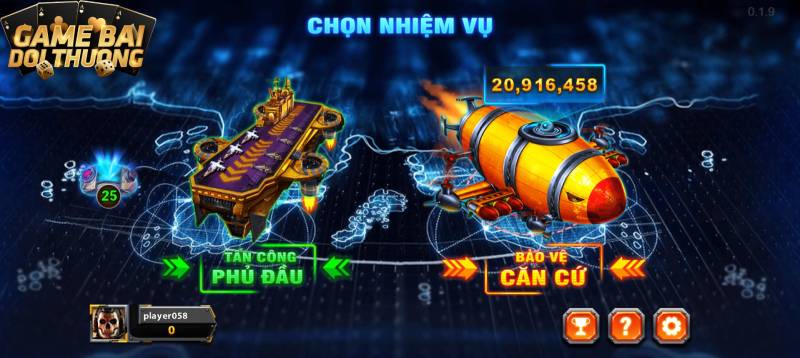 Giao diện hấp dẫn đặc sắc của tựa game Đại chiến B52