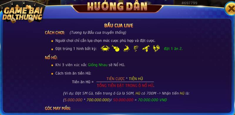 Hướng dẫn cách chơi Bầu Cua live RikVIP cơ bản