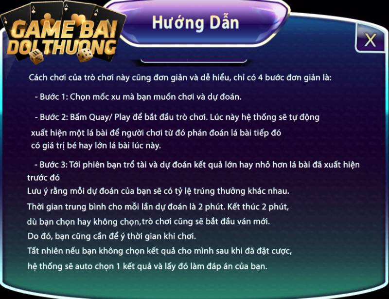 Hướng dẫn đầy đủ cách chơi mini game Cao Thấp 789 Club