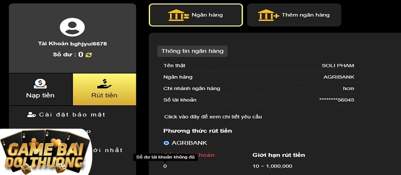 Hướng dẫn anh em rút tiền từ hệ thống nhà cái King88