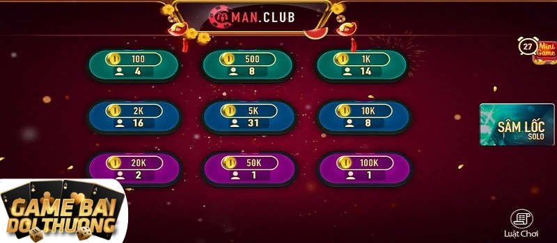 Kinh nghiệm chơi bài Sâm Lốc Solo Man Club luôn thắng