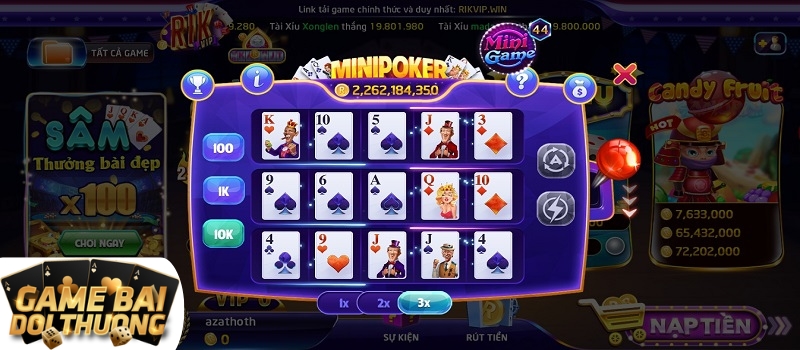 Đôi nét thông tin về tựa game Mini Poker Rikvip