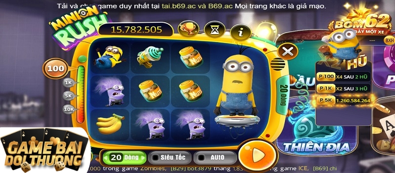 Luật chơi game Minion Rush B69 đổi thưởng