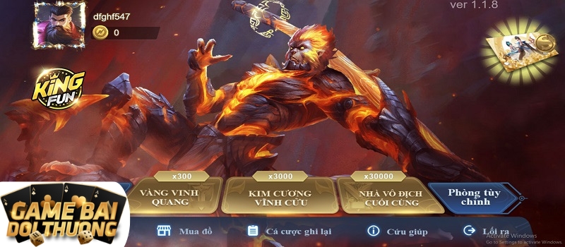 Thông tin về tựa game bắn cá Vương Giả Vinh Diệu King Fun