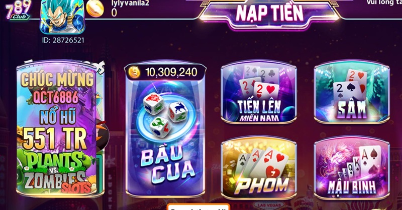 Game bài đổi thưởng trực tuyến quen thuộc